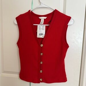 H&M Red Vest Top - NWT